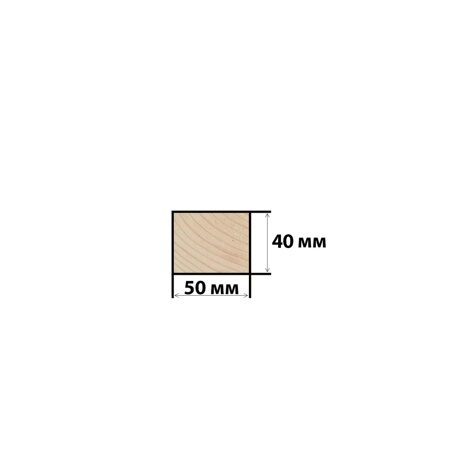 Брусок строганный 40*50*3000 мм, камерной сушки (сорт-1, вл 16±2%)